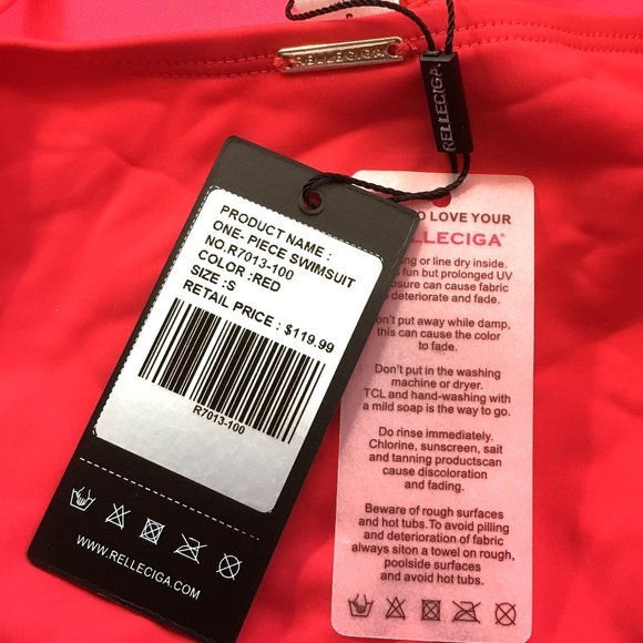 RELLECIGA Strapless One Piece Swimsuit 👄 NEW!!! - Picture 12 of 16